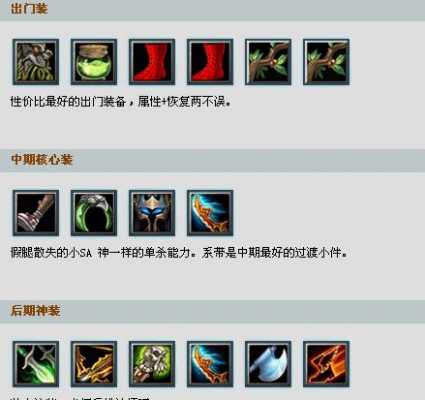 dota刺客出装（dota2刺客英雄）