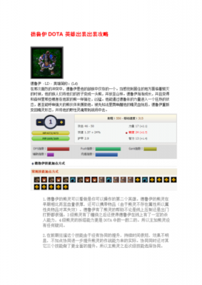 dota1德鲁伊出装（dota1德鲁伊出装攻略大全）